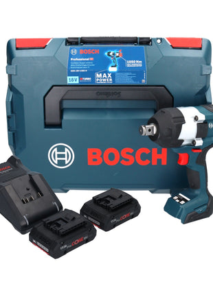 Bosch GDS 18V-1050 H  Akku Drehschlagschrauber 18 V 1050 Nm 3/4" Biturbo Brushless + 2x ProCORE Akku 4,0 Ah + Ladegerät + L-Boxx