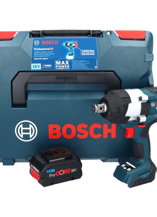 Bosch GDS 18V-1050 H atornillador de impacto inalámbrico 18 V 1050 Nm 3/4" Biturbo Brushless + 1x batería ProCORE 8,0 Ah + L-Boxx - sin cargador