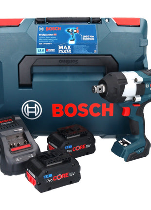 Bosch GDS 18V-1050 H  Akku Drehschlagschrauber 18 V 1050 Nm 3/4" Biturbo Brushless + 2x ProCORE Akku 8,0 Ah + Ladegerät + L-Boxx ( 06019J8502 )