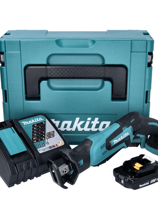 Makita DJR 185 RA1J Scie sabre réversible sans fil 18 V + 1x batterie 2,0 Ah + chargeur + Makpac