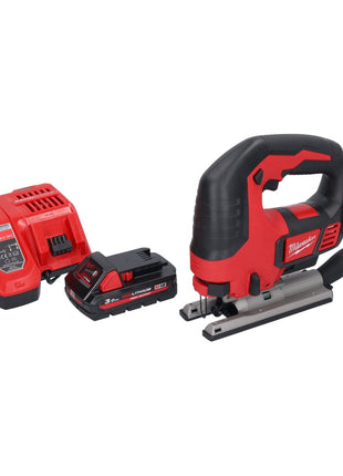 Wyrzynarka akumulatorowa Milwaukee M18 BJS-301 18 V + 1x akumulator 3,0 Ah + ładowarka