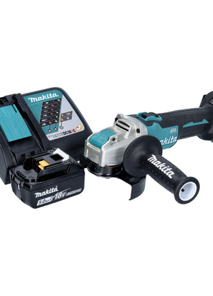 Makita DGA 521 RT1X1 amoladora angular a batería 18 V 125 mm X-LOCK sin escobillas + 1x batería 5,0 Ah + cargador