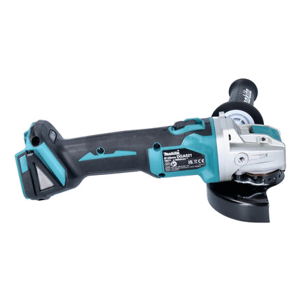 Smerigliatrice angolare a batteria Makita DGA 521 RT1X1 18 V 125 mm X-LOCK Brushless + 1 batteria ricaricabile 5,0 Ah + caricabatterie