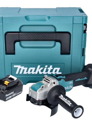 Makita DGA521F1X1J Cordless Angle Grinder 125 mm 18V - X-LOCK Brushless + 1x Battery 3.0 Ah + Makpac Case - without charger