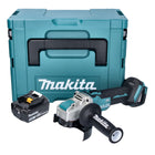 Makita DGA521F1X1J Cordless Angle Grinder 125 mm 18V - X-LOCK Brushless + 1x Battery 3.0 Ah + Makpac Case - without charger