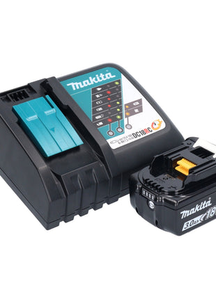 Makita DGA 521 RF1X1J Smerigliatrice angolare a batteria 18 V 125 mm X-LOCK Brushless + 1x batteria ricaricabile 3,0 Ah + caricabatterie + Makpac