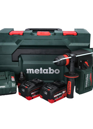 Metabo KH 18 LTX BL 24 Q cordless combihammer 18 V 2.2 J + 2x battery 8.0 Ah + charger + metaBOX