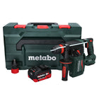 Metabo KH 18 LTX BL 24 Q Cordless combihammer 18 V 2.2 J + 1x rechargeable battery 10.0 Ah + metaBOX - without charger