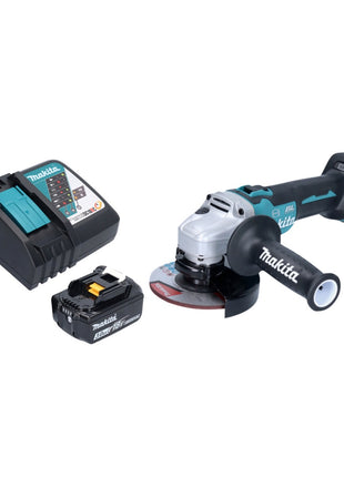 Makita DGA 513 RF1 cordless angle grinder 18 V 125 mm brushless + 1x rechargeable battery 3.0 Ah + charger