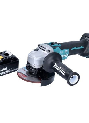 Makita DGA 513 M1 cordless angle grinder 18 V 125 mm brushless + 1x battery 4.0 Ah - without charger