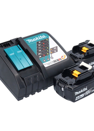 Makita DGA 513 RM cordless angle grinder 18 V 125 mm brushless + 2x battery 4.0 Ah + charger
