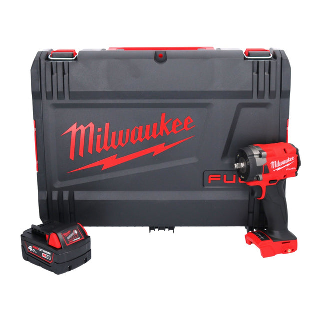 Milwaukee M18 FIW2F38-401X Clé à choc sans fil 18 V 339 Nm 3/8 " Brushless + 1x batterie 4,0 Ah + HD Box - sans chargeur