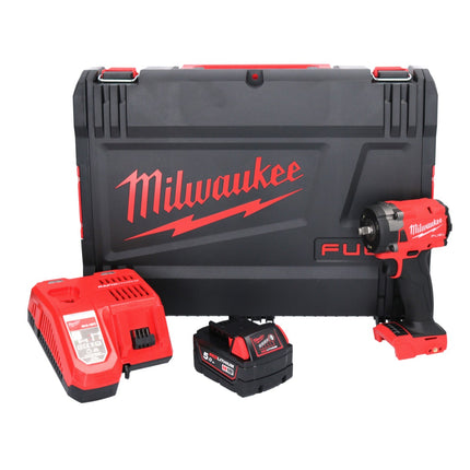 Milwaukee M18 FIW2F38-501X Visseuse à choc compacte sans fil 339 Nm 3/8 " 18V Brushless + 1x Batterie 5,0 Ah + Chargeur + Coffret HD Box