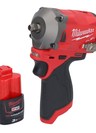 Milwaukee M12 FIW38-301 cordless impact wrench 12 V 339 Nm 3/8" brushless + 1x rechargeable battery 3.0 Ah - without charger