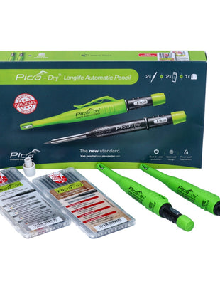 Pica Marker Pica Dry Longlife Automatic Pencil + 18 Replacement Refills (3097)