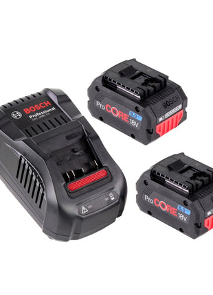 Bosch Starter-Set ProCore mit 2x ProCORE 18 V 8,0 Ah Professional Akku GBA ( 1600A016GK ) und GAL 1880 CV Ladegerät