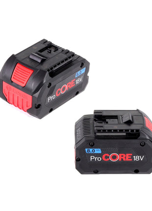 Bosch Starter-Set ProCore mit 2x ProCORE 18 V 8,0 Ah Professional Akku GBA ( 1600A016GK ) und GAL 1880 CV Ladegerät
