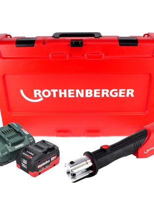 Rothenberger ROMAX 4000 Sertisseuse sur batterie 18 V électro-hydraulique + 1x batterie 10,0 Ah CAS + chargeur + coffret