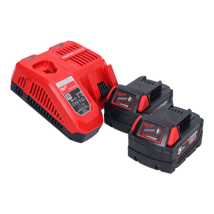 Milwaukee M18 FSAG125X-502X Meuleuse d'angle sans fil 18 V 125 mm Brushless + 2x batterie 5,0 Ah + chargeur + HD Box