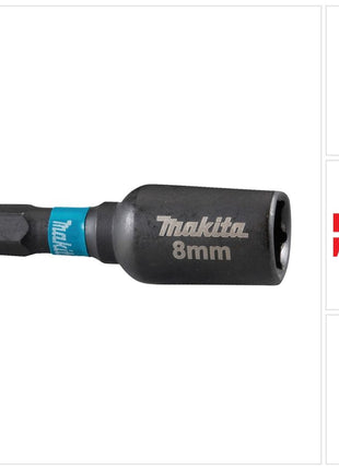 Makita B-66830 Chiave a bussola SW8 50 mm 1/4" Impact Nero