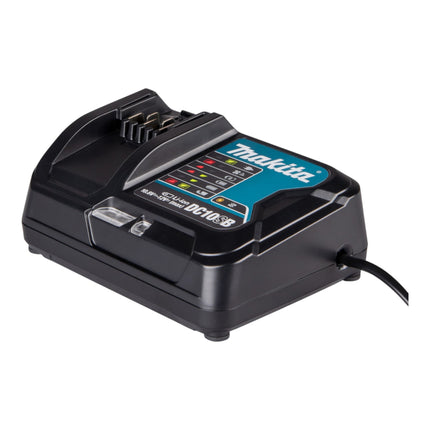 Makita DA 332 DSYJ perceuse d'angle sans fil 12 V puissance de perçage max. 12 mm + 2x batterie rechargeable 1,5 Ah + chargeur + Makpac