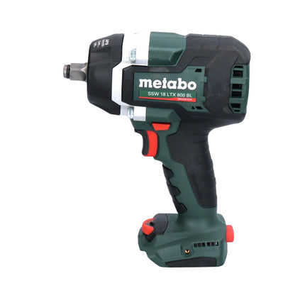 Metabo SSW 18 LTX 800 BL Visseuse à choc sans fil 18 V 800 Nm 1/2'' ( 602403840 ) Brushless + metaBOX - sans batterie, sans chargeur