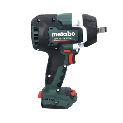Metabo SSW 18 LTX 800 BL Visseuse à choc sans fil 18 V 800 Nm 1/2'' ( 602403840 ) Brushless + metaBOX - sans batterie, sans chargeur