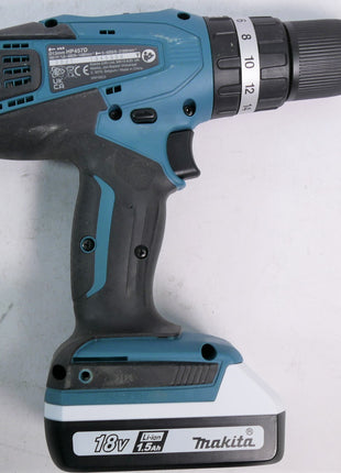 Makita HP 457 DWE10 Akku Schlagbohrschrauber 18 V 42 Nm G Serie 2x Akku 1 5 Ah 74 tlg Bit Bohrer Set Koffer Unvollstaendig 3 - toolbrothers
