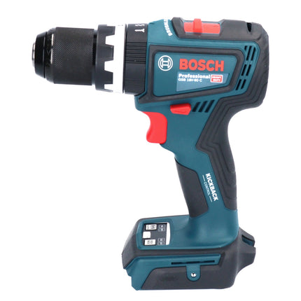 Bosch GSB 18V-90 C Perceuse-visseuse à percussion sans fil Professional 18 V 64 Nm Brushless + 1x Batterie ProCORE 8,0 Ah + Coffret L-Boxx - sans chargeur