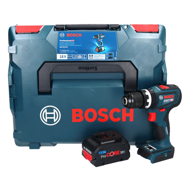 Bosch GSB 18V-90 C Professional Perceuse-visseuse à percussion sans fil 18 V 64 Nm Brushless + 1x batterie ProCORE 8,0 Ah + L-Boxx - sans chargeur
