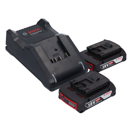 Bosch GSR 18V-45 Perceuse-visseuse sans fil 18 V 45 Nm brushless + 2x Batteries 2,0 Ah + Chargeur + Coffret L-Boxx