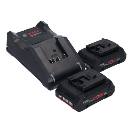 Bosch GSR 18V-45 Perceuse-visseuse sans fil 18 V 45 Nm brushless + 2x Batteries ProCORE 4,0 Ah + Chargeur + Coffret L-Boxx