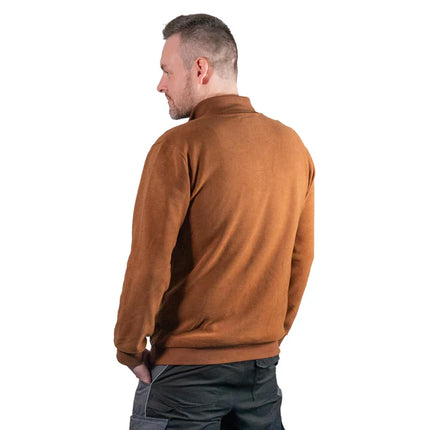Toolbrothers Quarter-Zip Sweatshirt Casual Fit - AUTUMN COLLECTION Farbe Saffron Orange Größe M