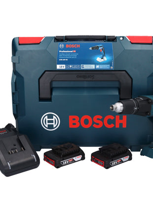 Atornillador para paneles de yeso a batería Bosch GTB 18V-45 18 V 32 Nm sin escobillas + 2 baterías 2,0 Ah + cargador + L-Boxx