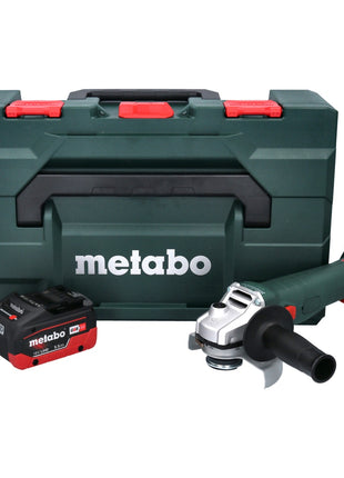 Metabo W 18 L 9-125 Quick Akku Winkelschleifer 18 V 125 mm + 1x Akku 5,5 Ah + metaBOX - ohne Ladegerät - Toolbrothers