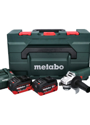 Metabo W 18 L 9-125 Quick Akku Winkelschleifer 18 V 125 mm + 2x Akku 5,5 Ah + Ladegerät + metaBOX - Toolbrothers