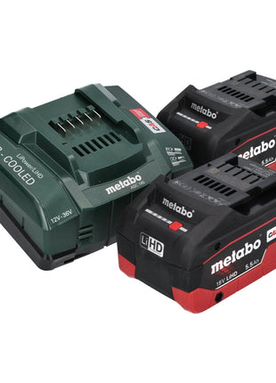 Metabo W 18 L 9-125 Quick Akku Winkelschleifer 18 V 125 mm + 2x Akku 5,5 Ah + Ladegerät + metaBOX - Toolbrothers