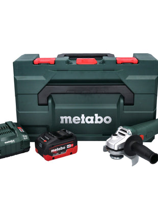 Metabo W 18 L 9-125 Quick Akku Winkelschleifer 18 V 125 mm + 1x Akku 8,0 Ah + Ladegerät + metaBOX - Toolbrothers