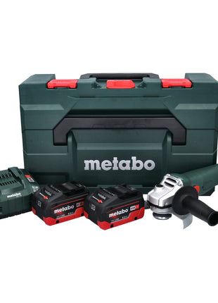 Metabo W 18 L 9-125 Quick Akku Winkelschleifer 18 V 125 mm + 2x Akku 8,0 Ah + Ladegerät + metaBOX - Toolbrothers