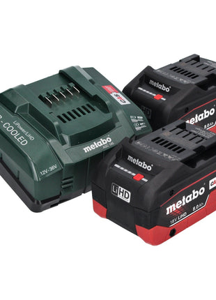 Metabo W 18 L 9-125 Quick Akku Winkelschleifer 18 V 125 mm + 2x Akku 8,0 Ah + Ladegerät + metaBOX - Toolbrothers