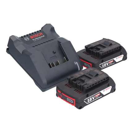 Bosch GSR 18V-45 Perceuse-visseuse sans fil 18 V 45 Nm (06019K3203) brushless + 2x Batteries 2,0 Ah + Chargeur + Coffret L-Boxx