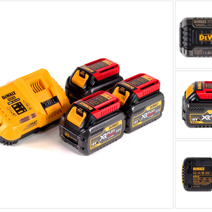 Caricabatterie DeWalt DCB118T3XR FLEXVOLT + 3x batterie DCB546 6,0 Ah