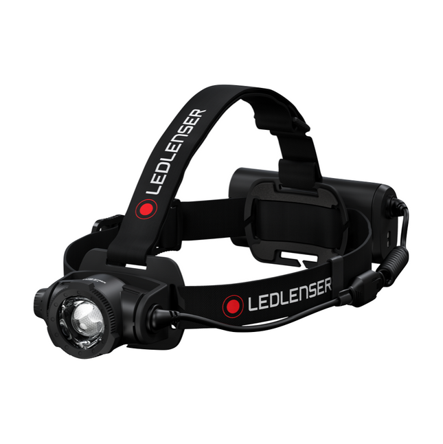 Ledlenser H15R Core LED Lampada frontale 2500 lm, IP67, nera ( 880502 ) + 1x Batteria + 1x Cavo di alimentazione