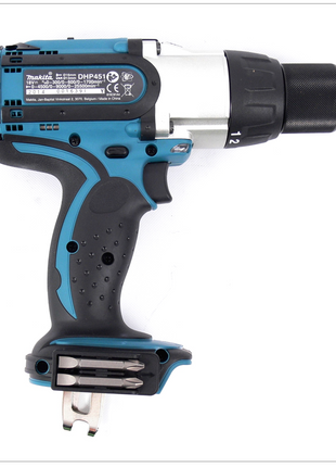 Makita DHP 451 Z Trapano avvitatore con percussione a batteria 18V - senza batteria, senza caricatore