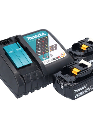 Makita DMR 055 RM radio a batteria 18 V FM con lanterna 360° torcia + 2x batteria ricaricabile 4,0 Ah + caricabatterie