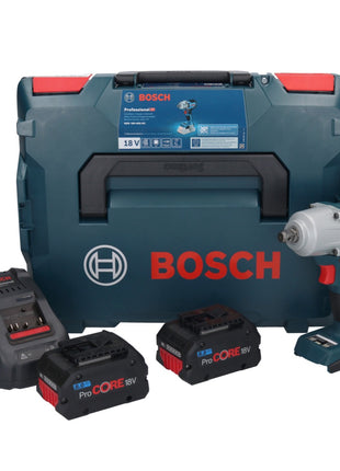 Bosch GDS 18V-450 HC cordless impact wrench 18 V 450 Nm 1/2" + 2x ProCORE rechargeable battery 8.0 Ah + charger + L-Boxx