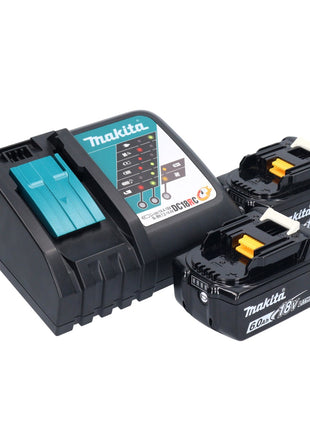 Multiutensile a batteria Makita DTM 52 RGJX4 18 V Starlock Max Brushless + 2x batteria 6,0 Ah + caricabatterie + kit accessori + Makpac