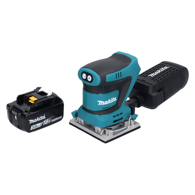 Makita DBO482F1 Levigatrice vibrante a batteria 112x102mm 18V + 1x batteria 3.0Ah - senza caricabatterie