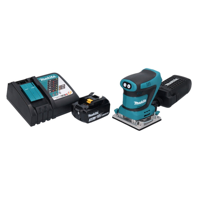 Makita DBO482RF1 Levigatrice vibrante a batteria 112x102mm 18V + 1x batteria 3,0Ah + caricabatterie
