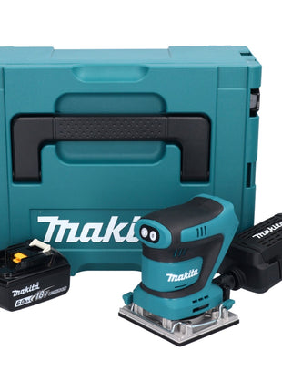 Makita DBO 482 G1J Akumulatorowa szlifierka oscylacyjna 18 V 112 x 102 mm + 1x akumulator 6,0 Ah + Makpac - bez ładowarki